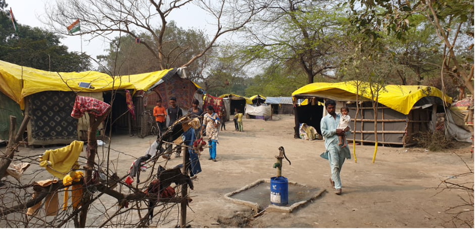 Pak Hindu refugee camp at Signature Camp, New Delhi